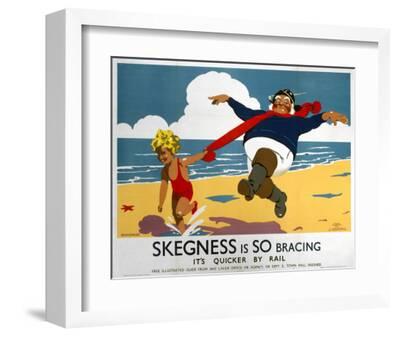 Vintage British Rail Skegness Is So Bracing Railway Poster A4/A3/A2/A1 Print 