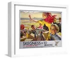 Skegness, Travel by Rail-null-Framed Art Print