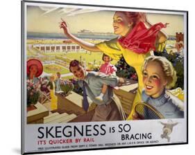 Skegness, Travel by Rail-null-Mounted Art Print