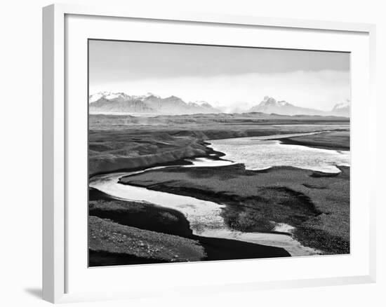 Skeidararsandur, an Almost Desert Plain That Is Mainly Made of Volcanic Sands, Iceland-Nadia Isakova-Framed Photographic Print