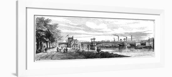 Skeldergate Bridge, York. North Yorkshire, 19th Century-null-Framed Giclee Print