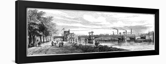 Skeldergate Bridge, York. North Yorkshire, 19th Century-null-Framed Giclee Print