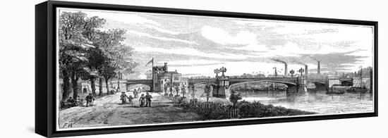 Skeldergate Bridge, York. North Yorkshire, 19th Century-null-Framed Stretched Canvas