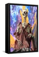 Skeleton at A Amusement Park Ghost Train-Zechal-Framed Stretched Canvas