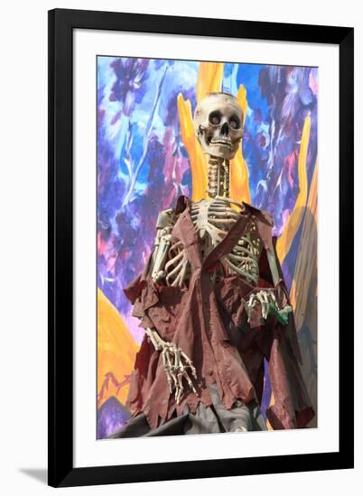 Skeleton at A Amusement Park Ghost Train-Zechal-Framed Photographic Print