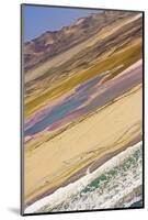 Skeleton Coast, Namibia. Areal View of the Coast and a Salt Pan-Janet Muir-Mounted Photographic Print