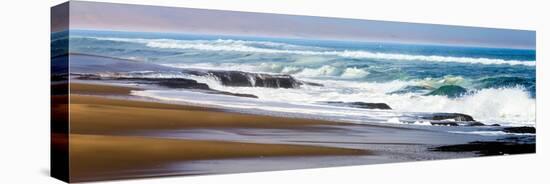 Skeleton Coast, Namibia. Surf-Janet Muir-Stretched Canvas