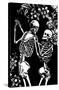 Skeleton Dance-Trends International-Stretched Canvas
