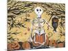 Skeleton Holding Baby Owl-sylvia pimental-Mounted Art Print