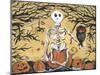 Skeleton Holding Baby Owl-sylvia pimental-Mounted Art Print