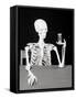 Skeleton Holding Hourglass-Bettmann-Framed Stretched Canvas