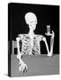 Skeleton Holding Hourglass-Bettmann-Stretched Canvas