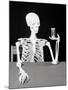 Skeleton Holding Hourglass-Bettmann-Mounted Photographic Print