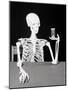 Skeleton Holding Hourglass-Bettmann-Mounted Photographic Print