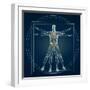 Skeleton In Vitruvian-Orla-Framed Art Print