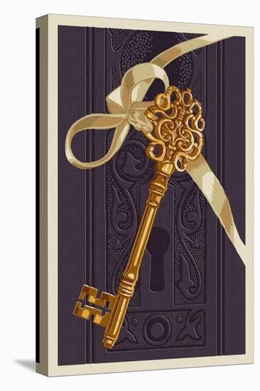 Skeleton Key-Lantern Press-Stretched Canvas