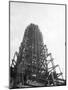 Skeleton of Empire State Building-null-Mounted Photographic Print
