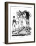 Skeleton of Megatherium, Extinct Giant Ground Sloth, 1823-null-Framed Giclee Print