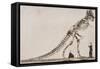 Skeleton of the Tyrannosaurus Rex, in the American Museum of Natural Histor-English School-Framed Stretched Canvas