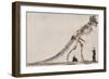Skeleton of the Tyrannosaurus Rex, in the American Museum of Natural Histor-English School-Framed Giclee Print