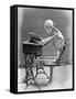 Skeleton Reading at Desk-Bettmann-Framed Stretched Canvas