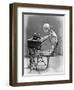 Skeleton Reading at Desk-Bettmann-Framed Premium Photographic Print