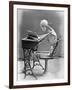 Skeleton Reading at Desk-Bettmann-Framed Photographic Print