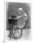 Skeleton Reading at Desk-Bettmann-Framed Photographic Print