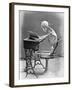 Skeleton Reading at Desk-Bettmann-Framed Photographic Print