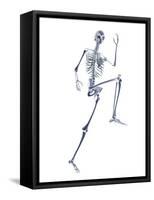Skeleton Running-PASIEKA-Framed Stretched Canvas