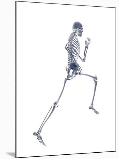 Skeleton Running-PASIEKA-Mounted Photographic Print