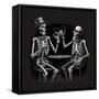 Skeleton V-null-Framed Stretched Canvas