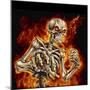Skeleton With Fire-FlyLand Designs-Mounted Giclee Print