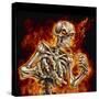 Skeleton With Fire-FlyLand Designs-Stretched Canvas