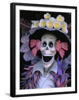 Skeletons, Day of the Dead, Paper Mache Sculpture, Oaxaca, Mexico-Judith Haden-Framed Premium Photographic Print