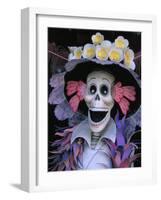 Skeletons, Day of the Dead, Paper Mache Sculpture, Oaxaca, Mexico-Judith Haden-Framed Photographic Print