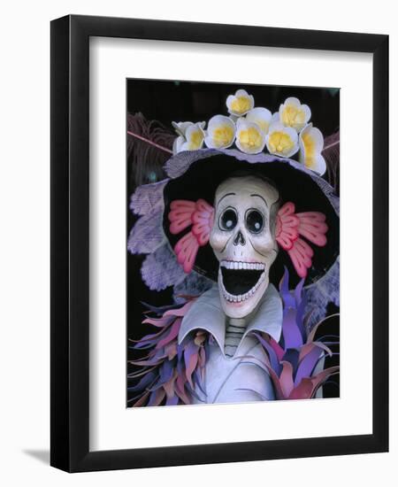 Skeletons, Day of the Dead, Paper Mache Sculpture, Oaxaca, Mexico-Judith Haden-Framed Photographic Print