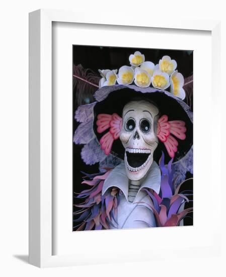 Skeletons, Day of the Dead, Paper Mache Sculpture, Oaxaca, Mexico-Judith Haden-Framed Photographic Print