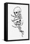 Skeletons, Illustration from "Complainte de L'Oubli et des Morts"-Jules Laforgue-Framed Stretched Canvas