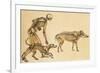 Skeletons of Man, Dog, Wild Boar, 1860-Science Source-Framed Giclee Print