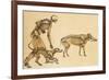 Skeletons of Man, Dog, Wild Boar, 1860-Science Source-Framed Giclee Print