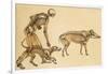 Skeletons of Man, Dog, Wild Boar, 1860-Science Source-Framed Giclee Print