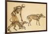 Skeletons of Man, Dog, Wild Boar, 1860-Science Source-Framed Giclee Print