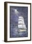 Skeletons Sailing a Phantom-Ship-null-Framed Giclee Print