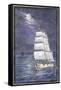 Skeletons Sailing a Phantom-Ship-null-Framed Stretched Canvas