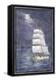 Skeletons Sailing a Phantom-Ship-null-Framed Stretched Canvas