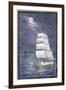 Skeletons Sailing a Phantom-Ship-null-Framed Giclee Print