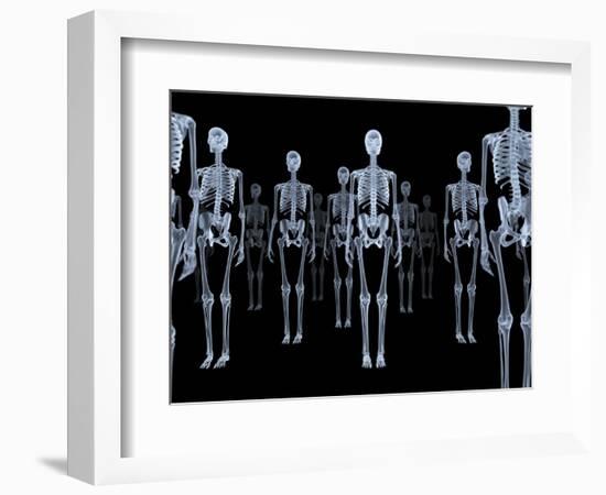 Skeletons, X-ray Artwork-David Mack-Framed Premium Photographic Print