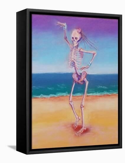 Skelly Dancer IV-Marie Marfia-Framed Stretched Canvas