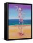 Skelly Dancer IV-Marie Marfia-Framed Stretched Canvas